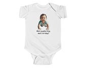 Funny, Adorable Baby Girl Romper/Onesie/Bodysuit - 'What Naughty Thing Shall I Do Today?' - Cute, Playful Baby Outfit - Perfect Shower Gift