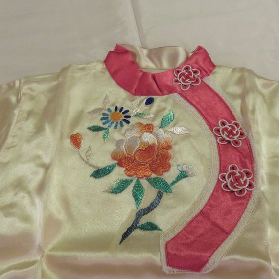 Child's Vintage Japanese Silk Pajamas