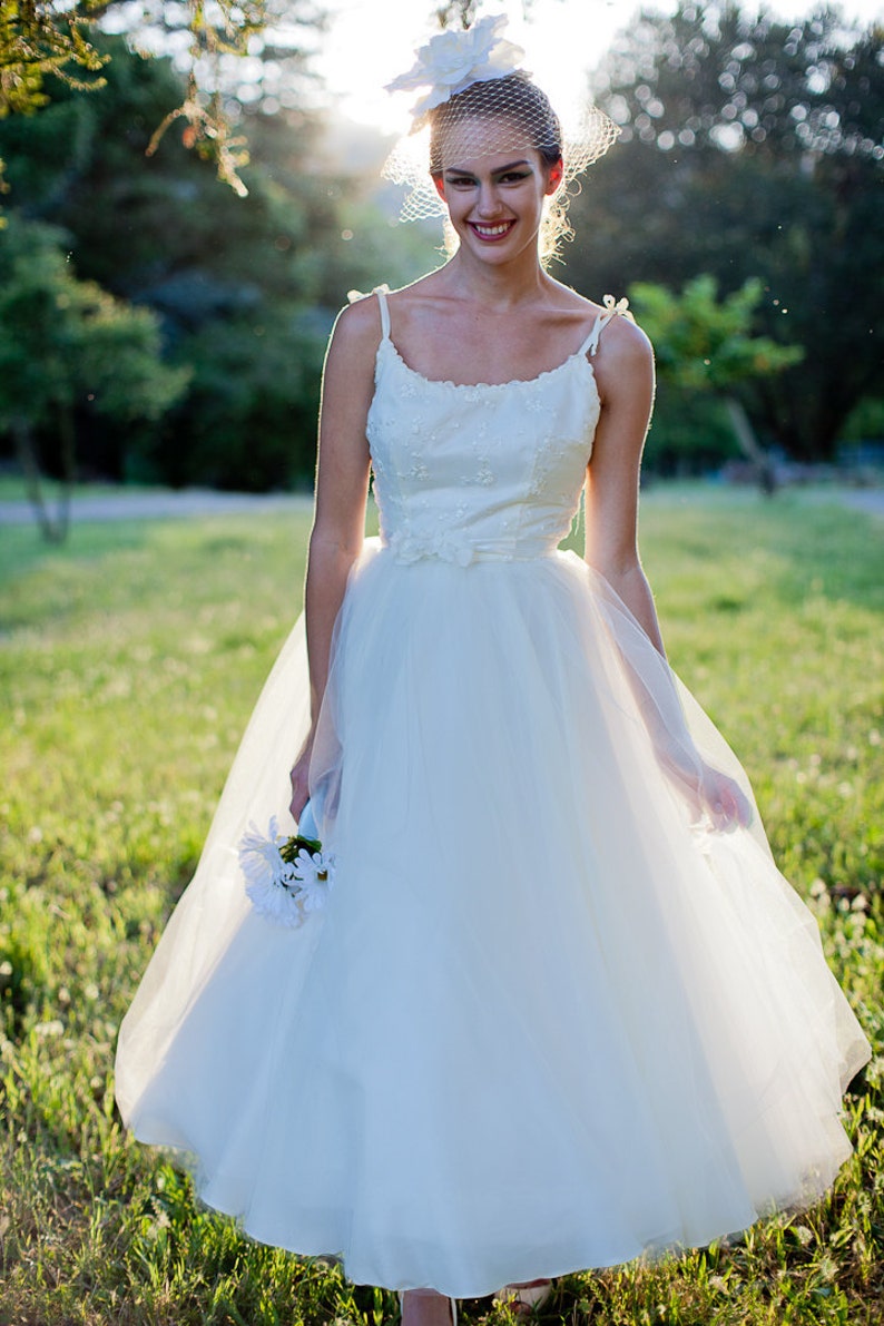 1950s Wedding Dress 'BEATRIX' Etsy