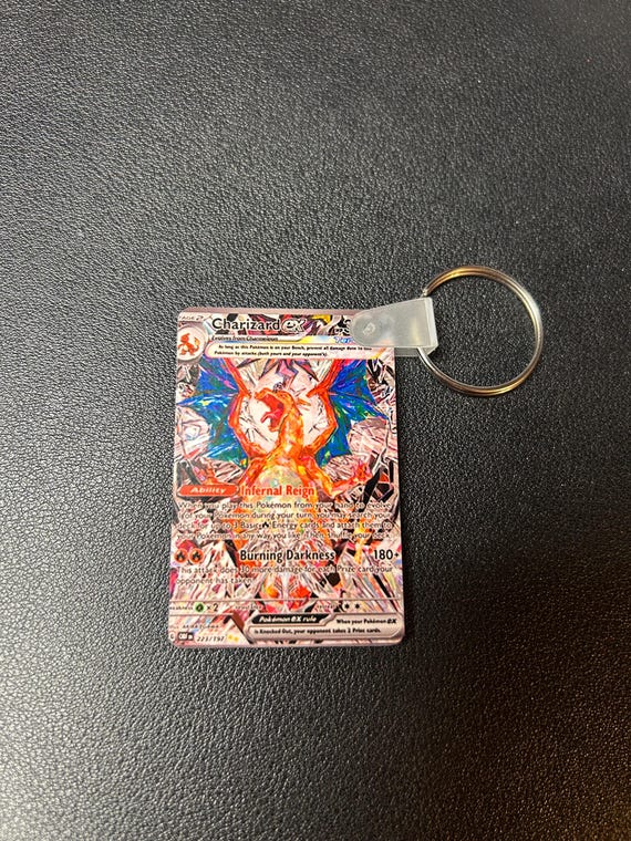 pokemon card keychain Charizardex key chain 1 (Used) 961541930| magi -TCG Marketplace-