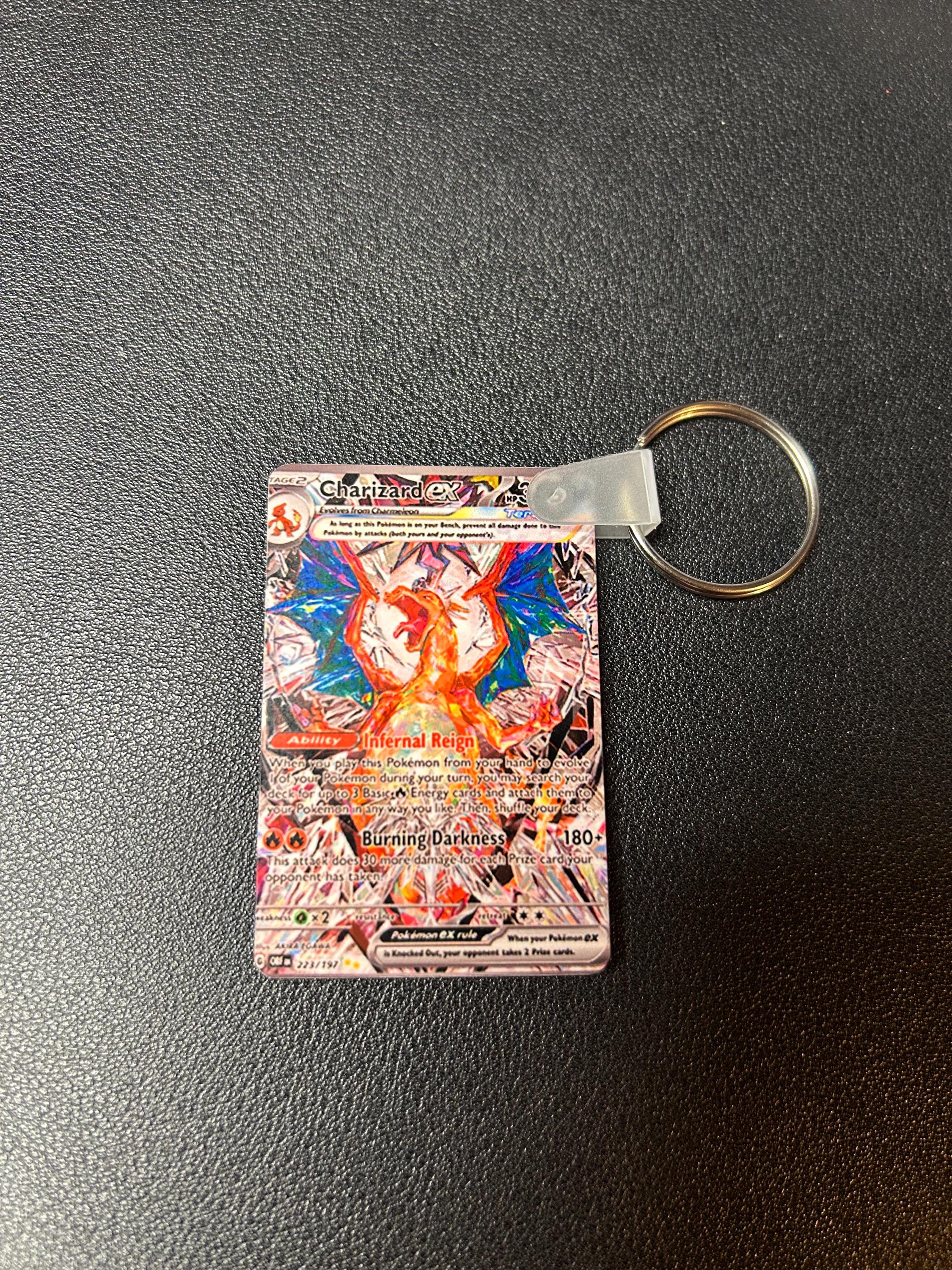 pokemon card holder keychain TCG: Charizard Blind Box (Chinese) The Dragon Type Pokmon Fundamentals Lanyard the cutest pokmon craft idea