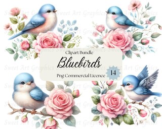 Papermania Bluebirds & Roses 10 Decorazioni Fustellate Primaverili, Farfalle E Uccelli, Fustelle Pretagliate Per Album E Biglietti Fai Da Te