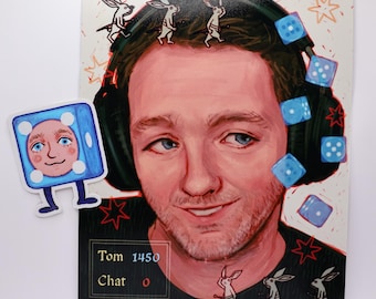 Farkle Tom Print and Sticker Set