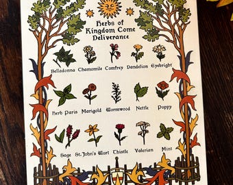 Herbs of Kingdom Come Deliverance Print