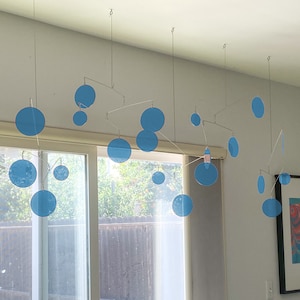 Blue Atomic Mobile Kit: DIY Kinetic Sculpture, MCM Home Decor