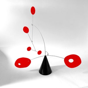 Coole Moderne Strobile Tabletop Art Mobile - Mid Century Modern Kinetic Stabile - Tolle Geschenkidee! Wohndekoration Skulptur