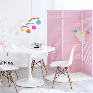 MCM Atomic Mobile: kinetische hangende kunst - modernistische doe-het-zelfdecoratie