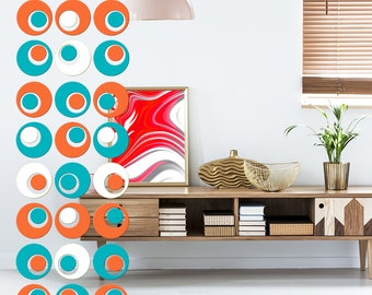 Kit de bricolaje para biombos de Palm Springs - Biombos inspirados en mediados de siglo - Cortinas divisorias - Decoración para dividir ambientes