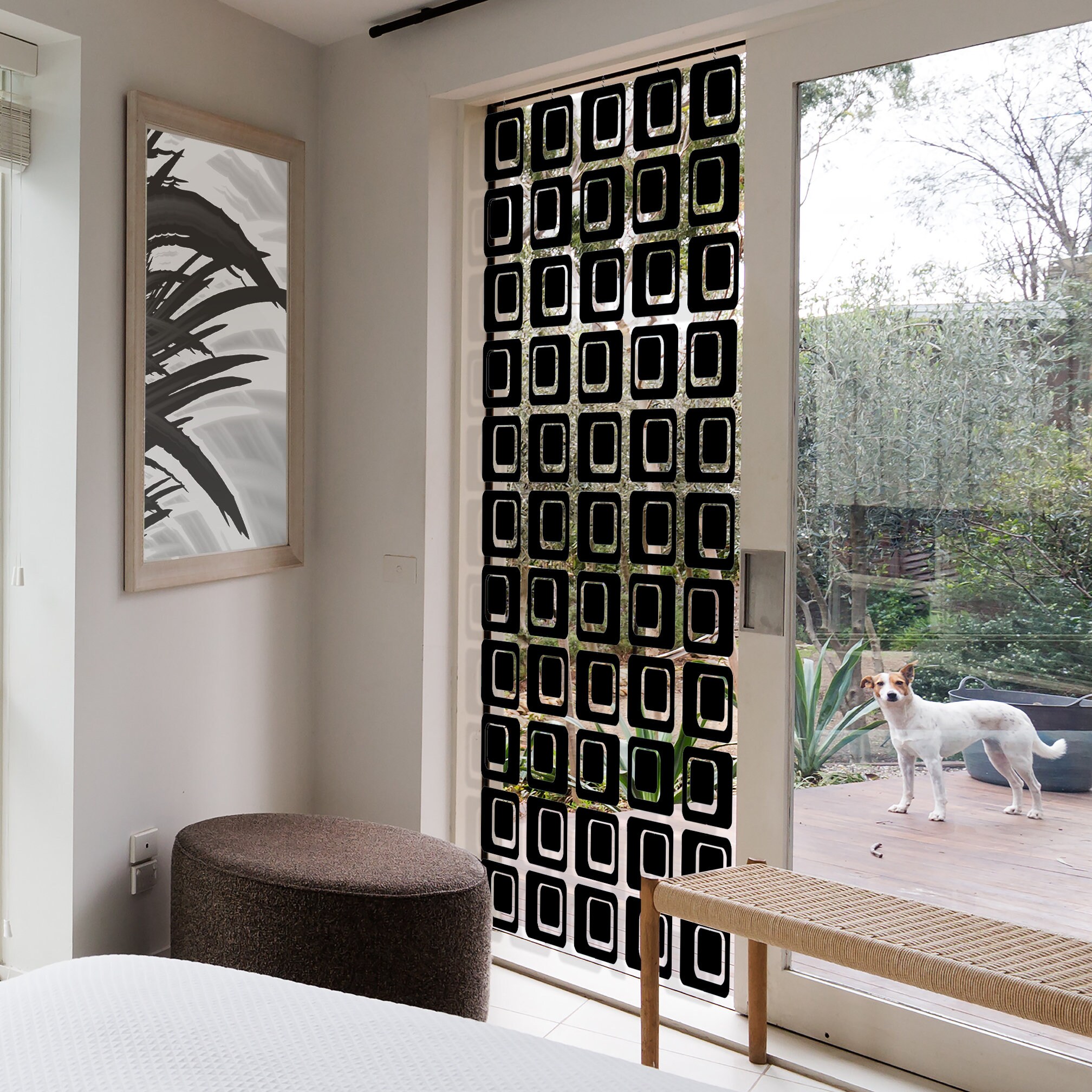Black Coolsville Room Divider DIY Kit - Mid Century Modern Retro ...