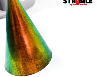 Prism Metallic Stabile: Kinetic Tabletop Mobile Sculpture