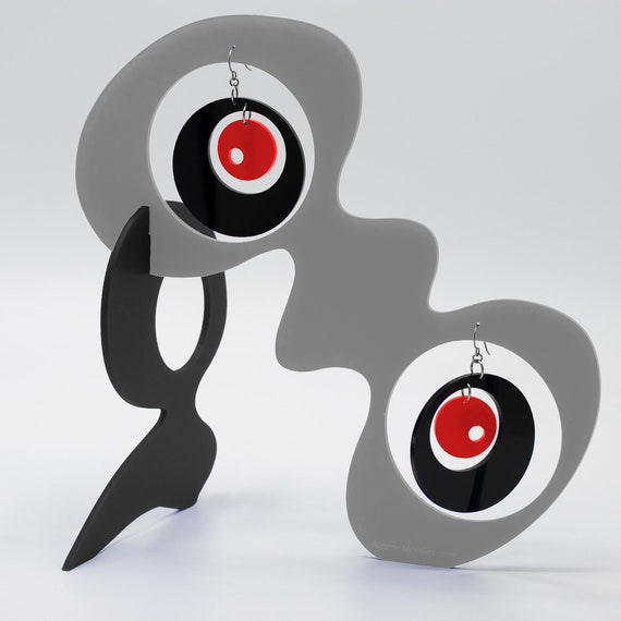 Modern Art Stabile for Your Earrings Retro Cool Style Atomic Mobiles Groovy Earrings Small