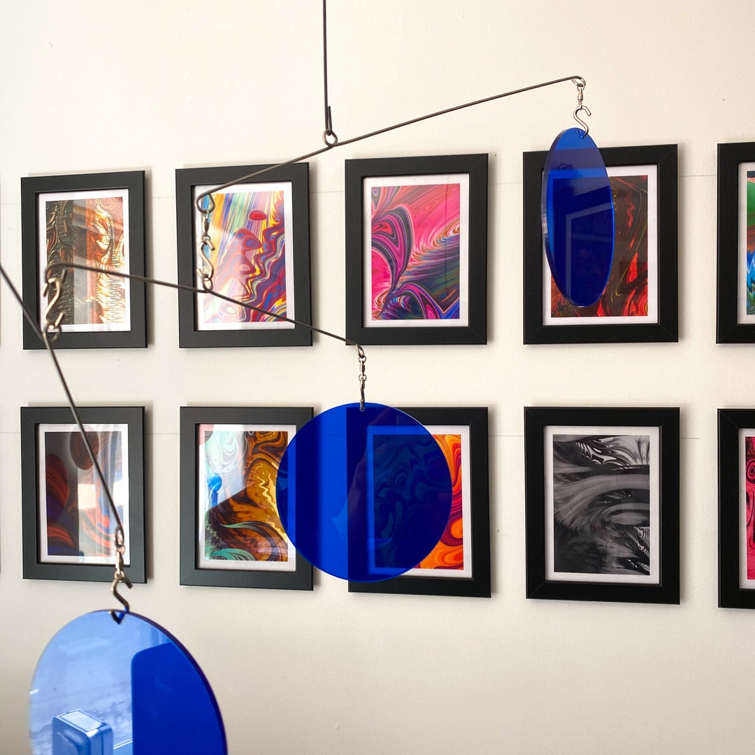 Alluring Clear Navy DIY Mobile Kit Atomic Retro MCM Etsy