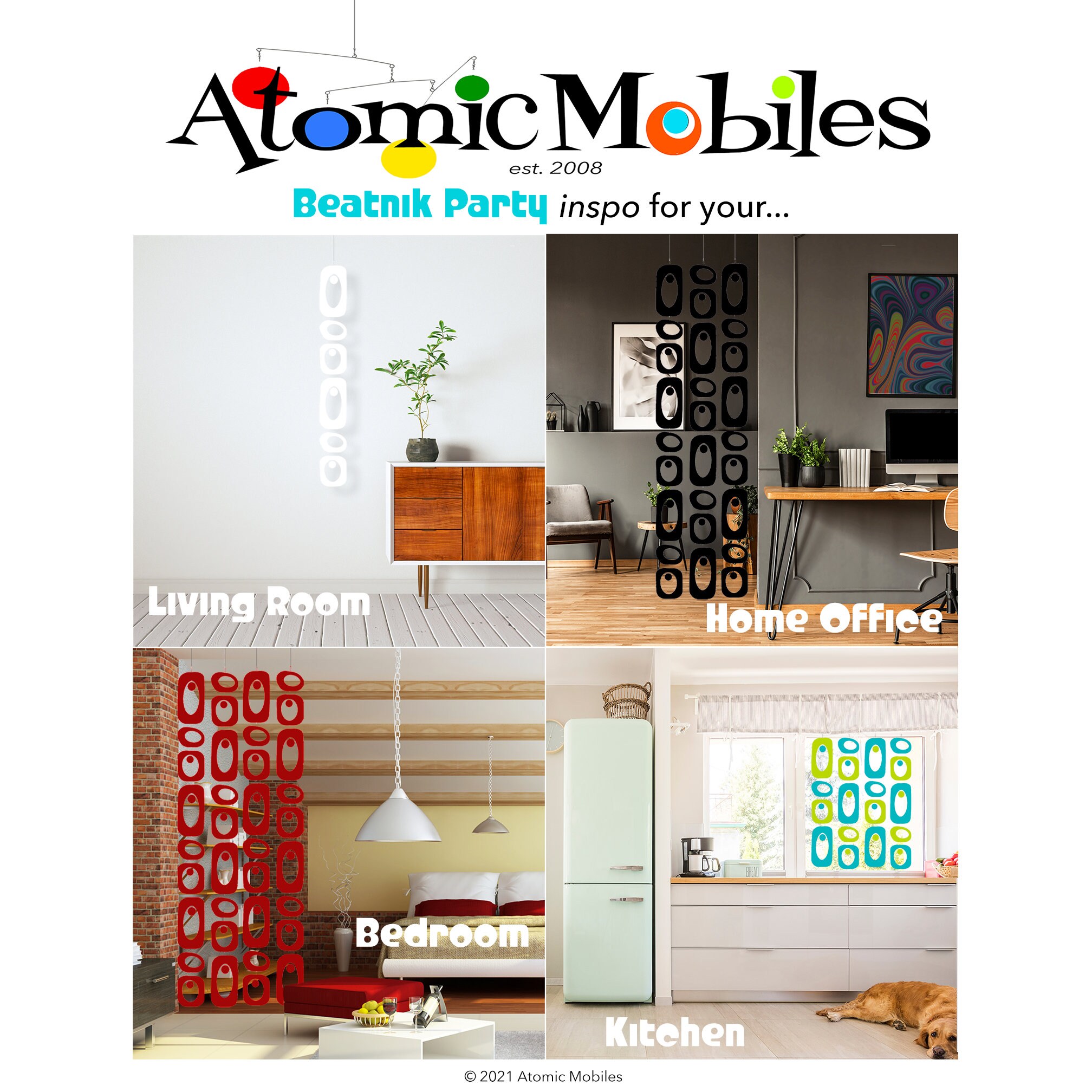Beatnik Party Mix 'n Match Atomic DIY Kit - Make MOD Retro Room ...