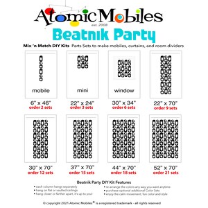 Beatnik Party Mix 'n Match Atomic DIY Kit - Make MOD Retro Room ...