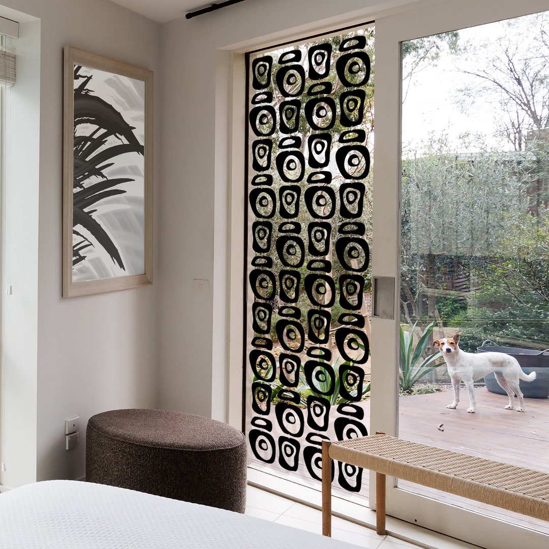 Retro-a-gogo DIY KIT - Atomic Curtain Room Divider - Black Mid Century ...