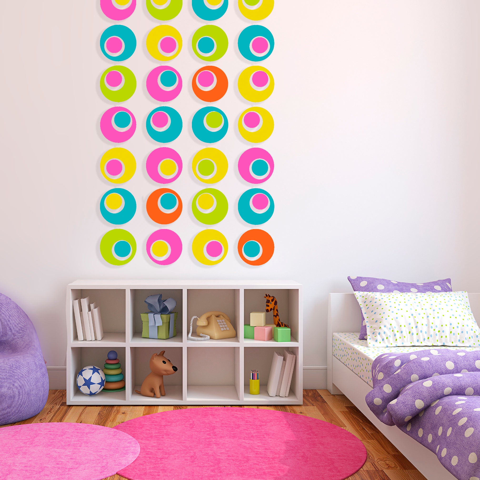 Groovy Retro Atomic Room Divider DIY Kit: Mid Century Modern Wall Art ...