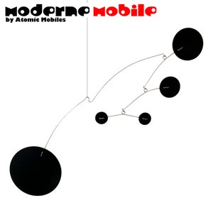 Black Art Mobile: Modern Geometric Kinetic Sculpture, Handmade in LA