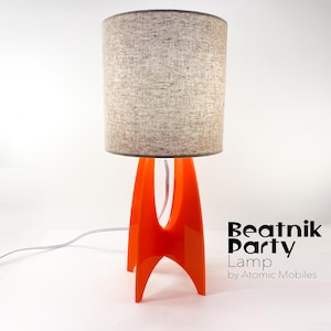 Beatnik Party Lamp Kit: Mid Century Modern Space Age Table Lamp (Lampshade NOT Included)