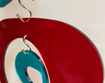 Kit fai da te retrò atomici, abbina e abbina colori trasparenti - MOD Kinetic Divisori per ambienti / Arte murale / Tende / Mobili / Arredamento moderno di metà secolo