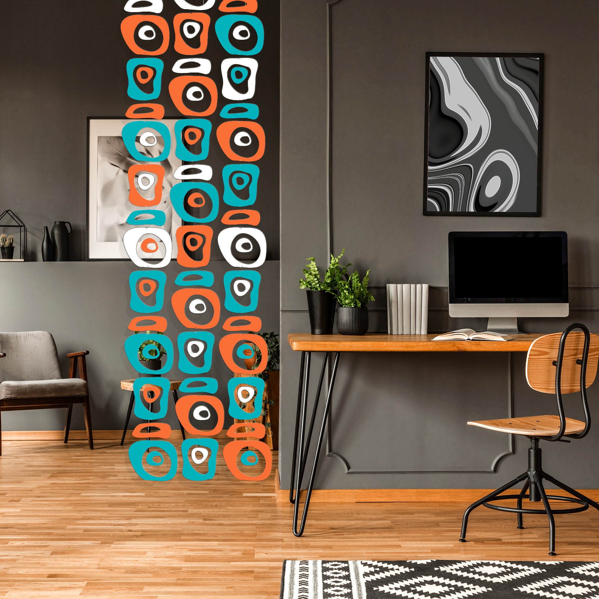 MCM Retro-a-gogo DIY Kits for Room Dividers Mobiles + Curtains - Mid ...