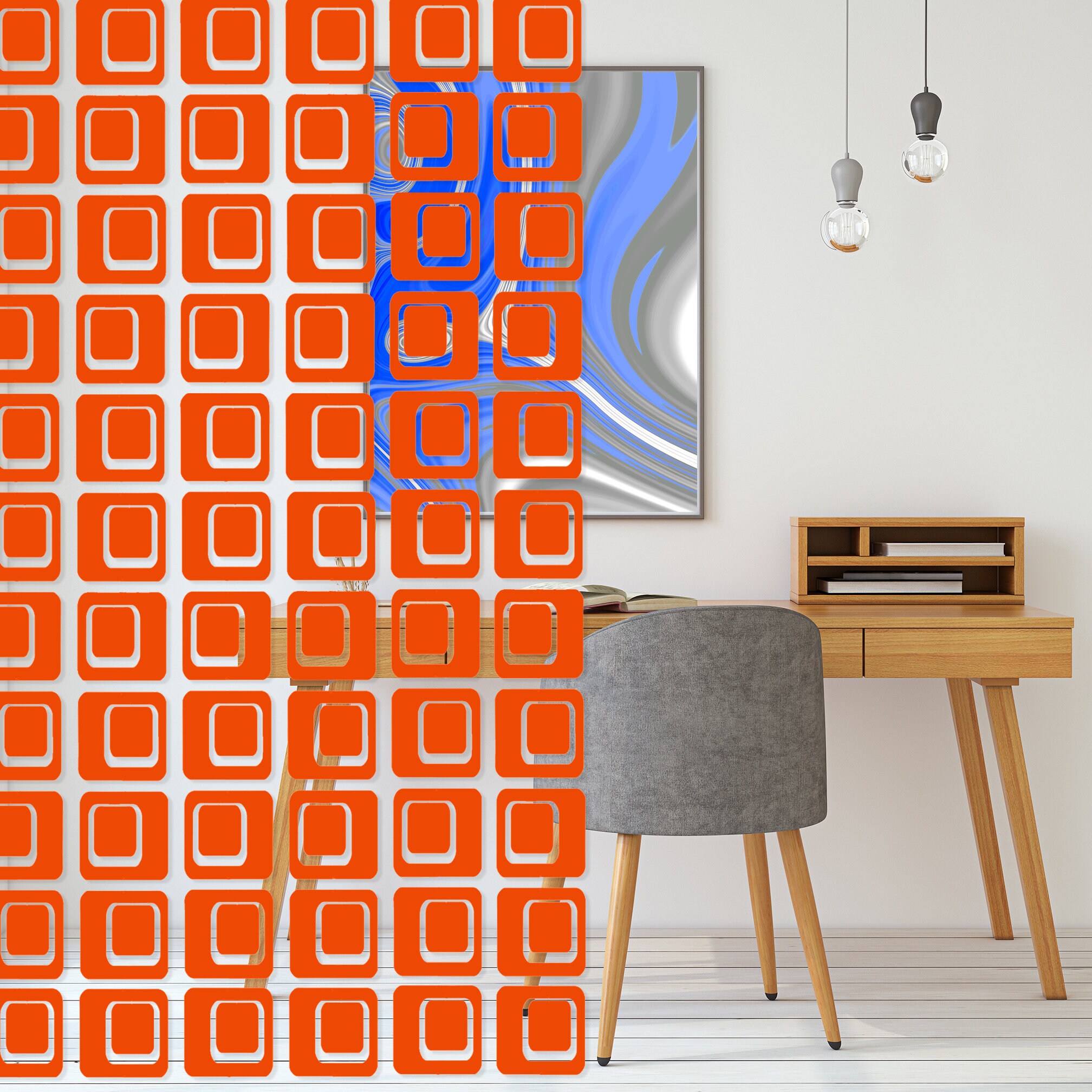 12 Stks/set Wit Opknoping Kamer Divider Schermen Diy Panel Schermen