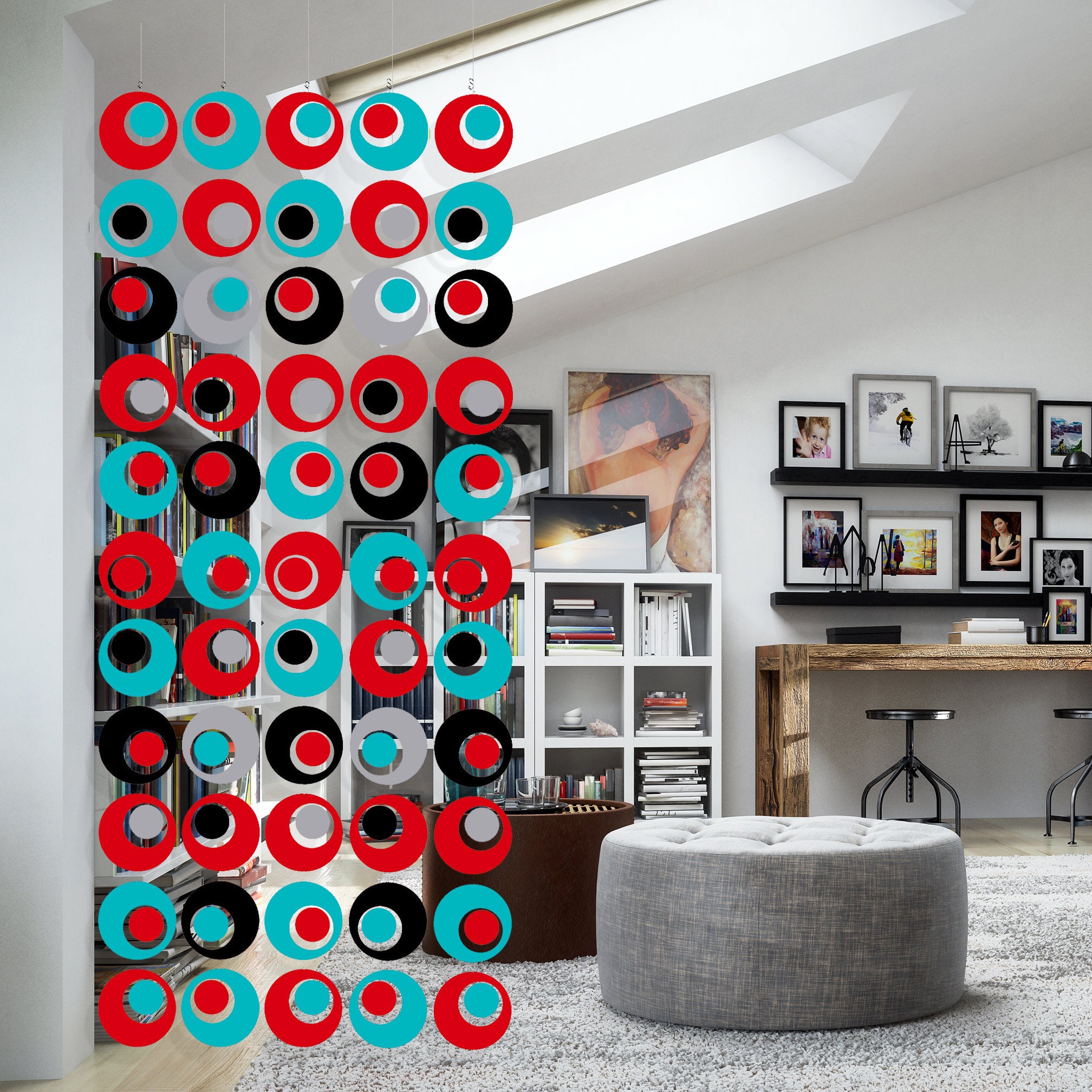 Rad Retro Room Divider Stunning Groovy DIY Kit Partition Etsy