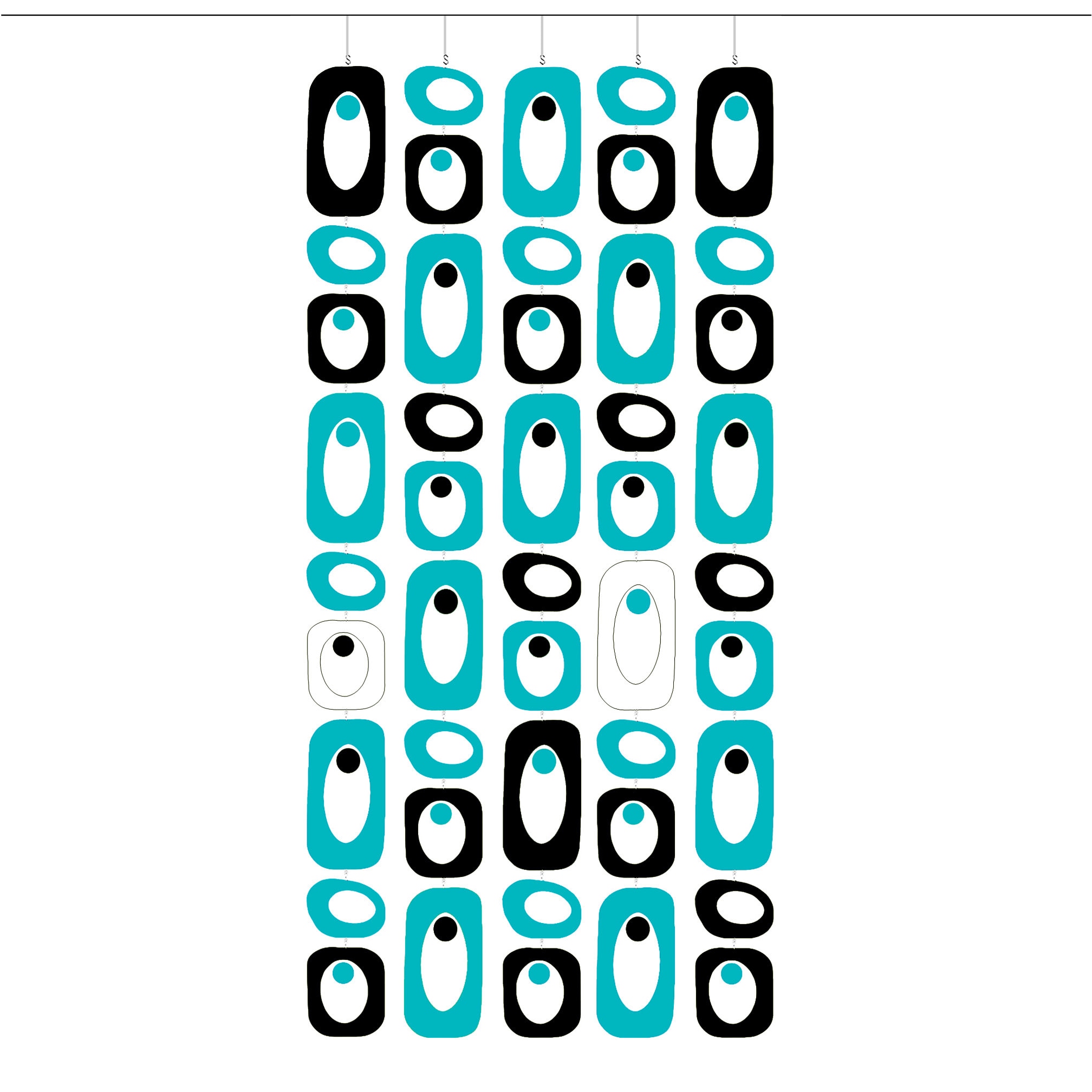 Totally Rad Beatnik Party Mid Century Modern Room Divider DIY Kit ...