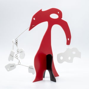 Mod Goat Stabile Art Sculpture - Christmas Gift Idea - Animal Sculpture - Goat Art - Gift for Her - Abstract Animal Art - Midcentury Modern