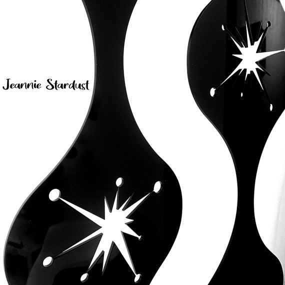 Jeannie Stardust Room Divider: Mid Century Modern MCM Art Starburst MODular Panels for Mobiles, Curtains, Screens, or Wall Art