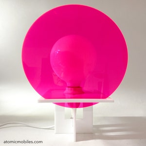 Space Age Lamp w/ MODular Interchangeable Lens Discs - Retro 1960s 70s vintage mid century modern lighting mod home decor lamps