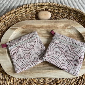 Tasche für 4 ätherische Öle / Kleinaufbewahrung / Etui mit Reißverschluss / Organizer