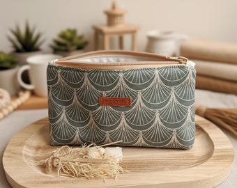 Tasche für 12 ätherische Öle | Handgenähte Aufbewahrung | Organizer & Schutz für Ölfläschchen, Roll-Ons, Aromatherapie