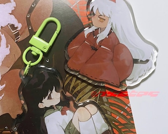 Inuyasha and Kagome Acrylic Keychains