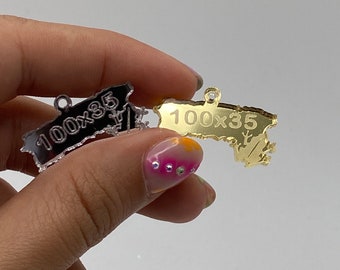 5 PCS Puerto Rico Map 100x35 with Coqui Charm
