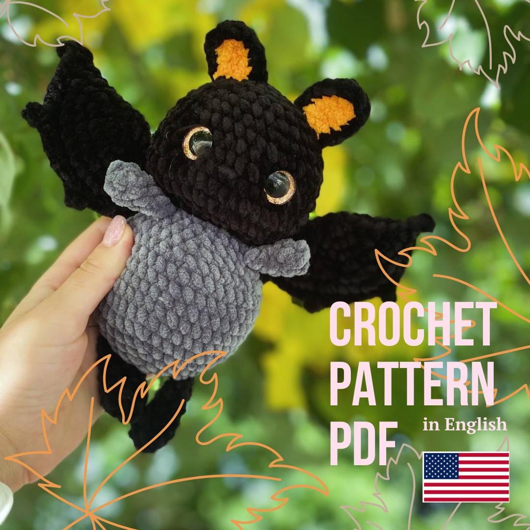 Bat Crochet Pattern | Amigurumi Bat | Amigurumi Crochet Toys - Etsy
