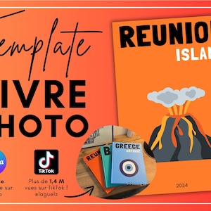 Reunion Island Assouline Book Style Canva Template - Photo Album