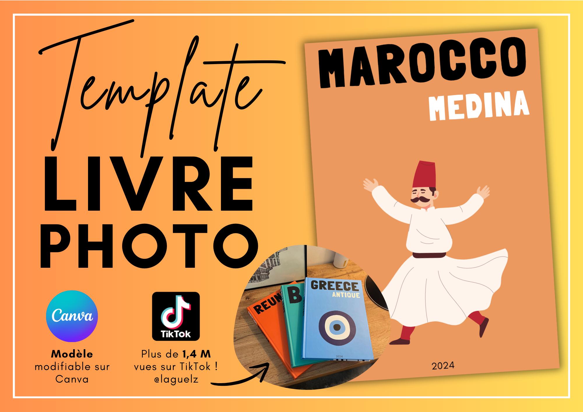 Morocco Assouline Book Style Canva Template - Photo Album