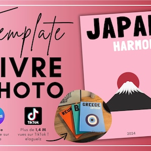 Assouline Book Style Japan Canva Template - Photo Album