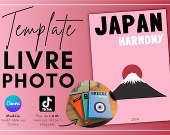 Assouline Book Style Japan Canva Template - Photo Album