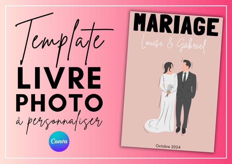 Wedding Canva Photo Book Template Photo Album Etsy