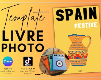 Spain - Assouline Book Style Canva Template - Photo Album