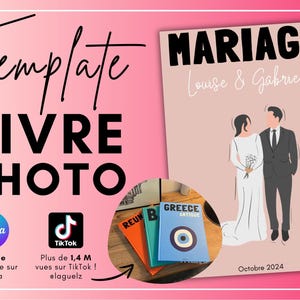 Wedding - Assouline Book Style Canva Template - Photo Album