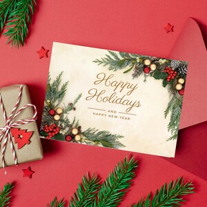 Biglietto di auguri di Natale, biglietto digitale stampabile, bellissimo biglietto di Natale, biglietto di auguri speciale per le feste, biglietto di Natale unico, biglietto per i propri cari