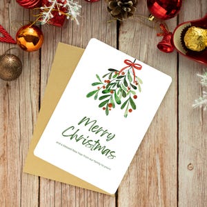 Biglietto di auguri di Natale, biglietto digitale stampabile, bellissimo biglietto di Natale, biglietto di auguri speciale per le feste, biglietto di Natale unico, biglietto per i propri cari