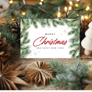 Biglietto di auguri di Natale, biglietto digitale stampabile, bellissimo biglietto di Natale, biglietto di auguri speciale per le feste, biglietto di Natale unico, biglietto per i propri cari