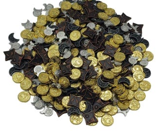 500 Mixed Metal Game Coins for Tabletop RPGs
