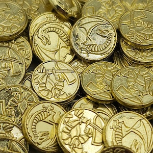 1000 Gold DnD Metal Game Coins, TTRPG Accessories, Currency for Wyrmspan, Dungeons and Dragons & Tabletop RPG Games, Board Game Token