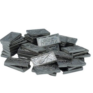 50 Platinum Metal Trade Bars, Game Coins, TTRPG Accessories, Dungeons and Dragons & Tabletop RPG Games, Board Game Token image 4