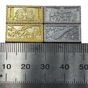 50 Platinum Metal Trade Bars, Game Coins, TTRPG Accessories, Dungeons and Dragons & Tabletop RPG Games, Board Game Token image 6