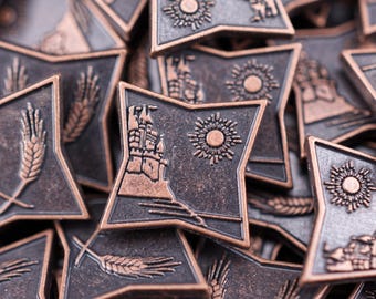 1000 Copper Zinc Alloy Game Coins, TTRPG Accessories, Miniature Currency (10mm)